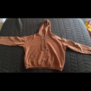 Aerie ribbed cropped hoodie.